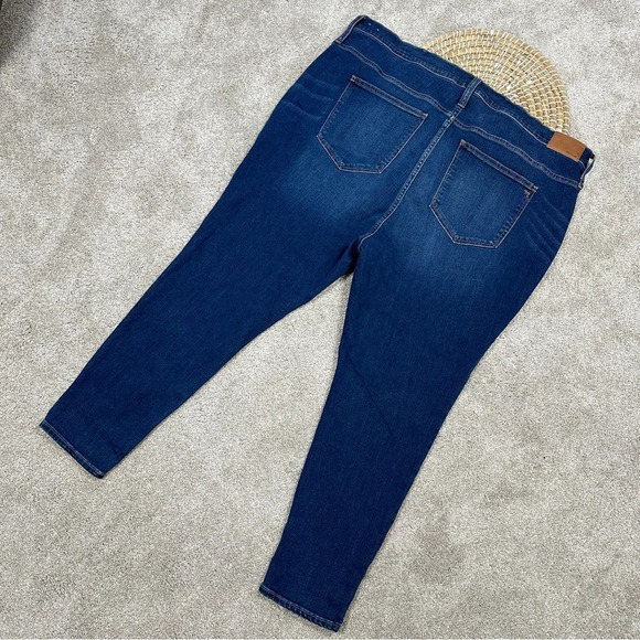 Madewell Roadtripper Jeans Skinny Leg High-Rise Blue Plus Size 37P - Picture 5 of 16